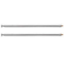 2X 98cm 38.5 inch 7 Sections Telescopic Antenna Replacement for FM Radio TV