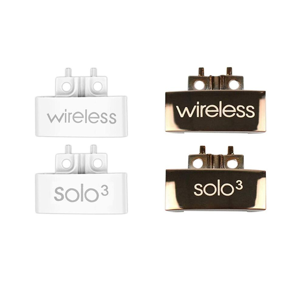 2 Pair Hinge Replacement Headband Connector Hinge Clip Cover For Beats Solo 3 Wireless A1796 Headphones, & White/Golden 4713243218977