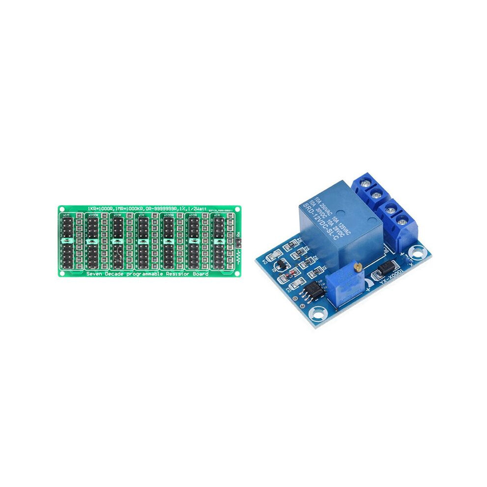 7 Decade 1R - 9999999R Programmable Smd Resistor With Yx-X0001 Dc 12V Battery Undervoltage Management Module 6131407777166