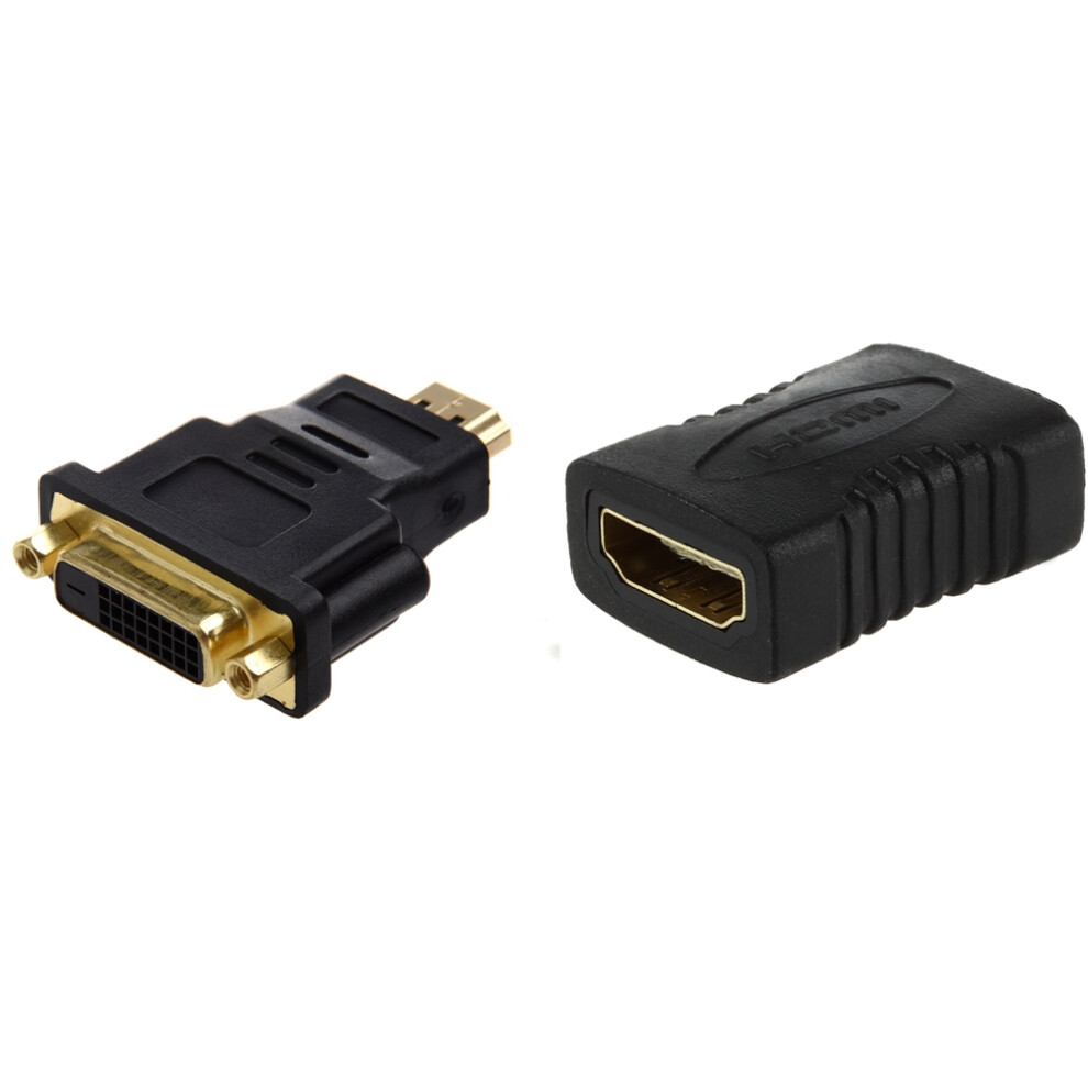 Hdmi F/F Female Gender Changer Adapter Coupler For Hdtv With Dvi 24+1 (Dvi-D) Female To Hdmi Male Adapter 4711483752695