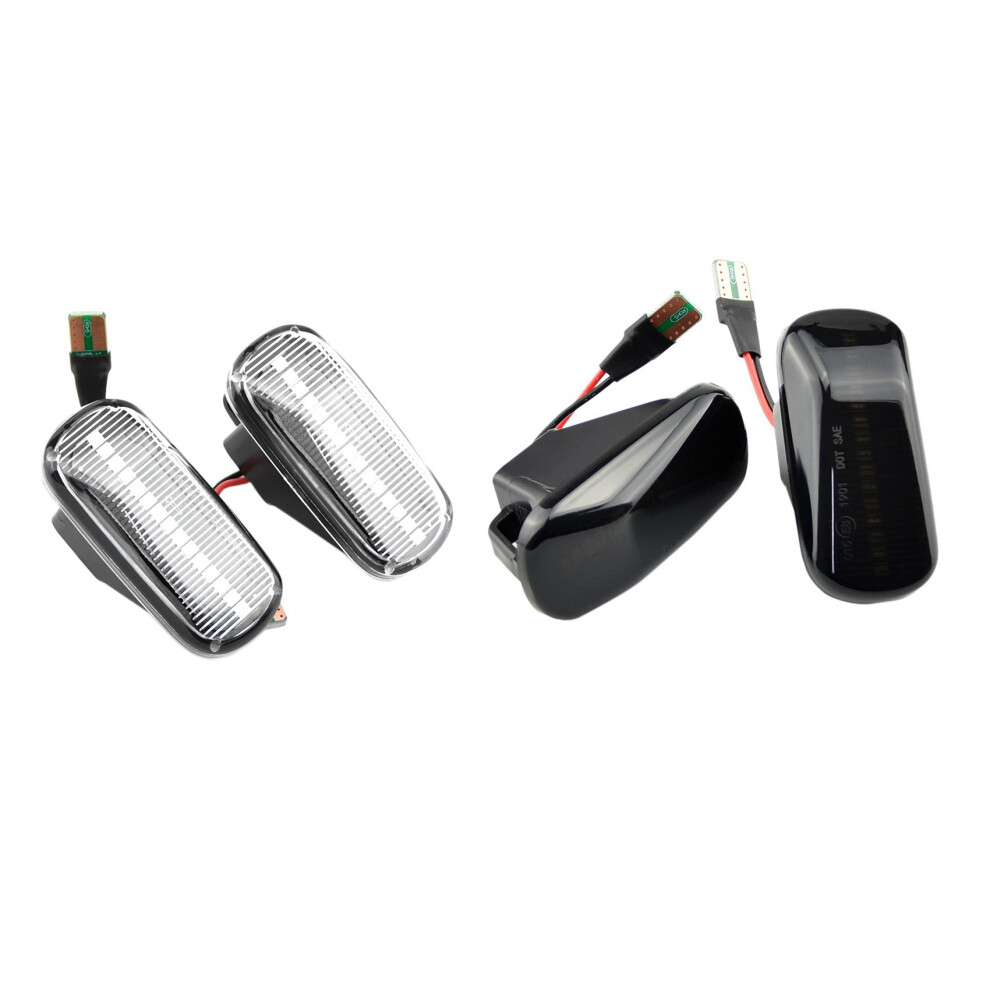 4Pcs Led Dynamic Side Marker Signal Turn Lamp For Honda Accord Civic Acura Cr-V Fit Jazz Odyssey, & Light/White/Black 6132295029597