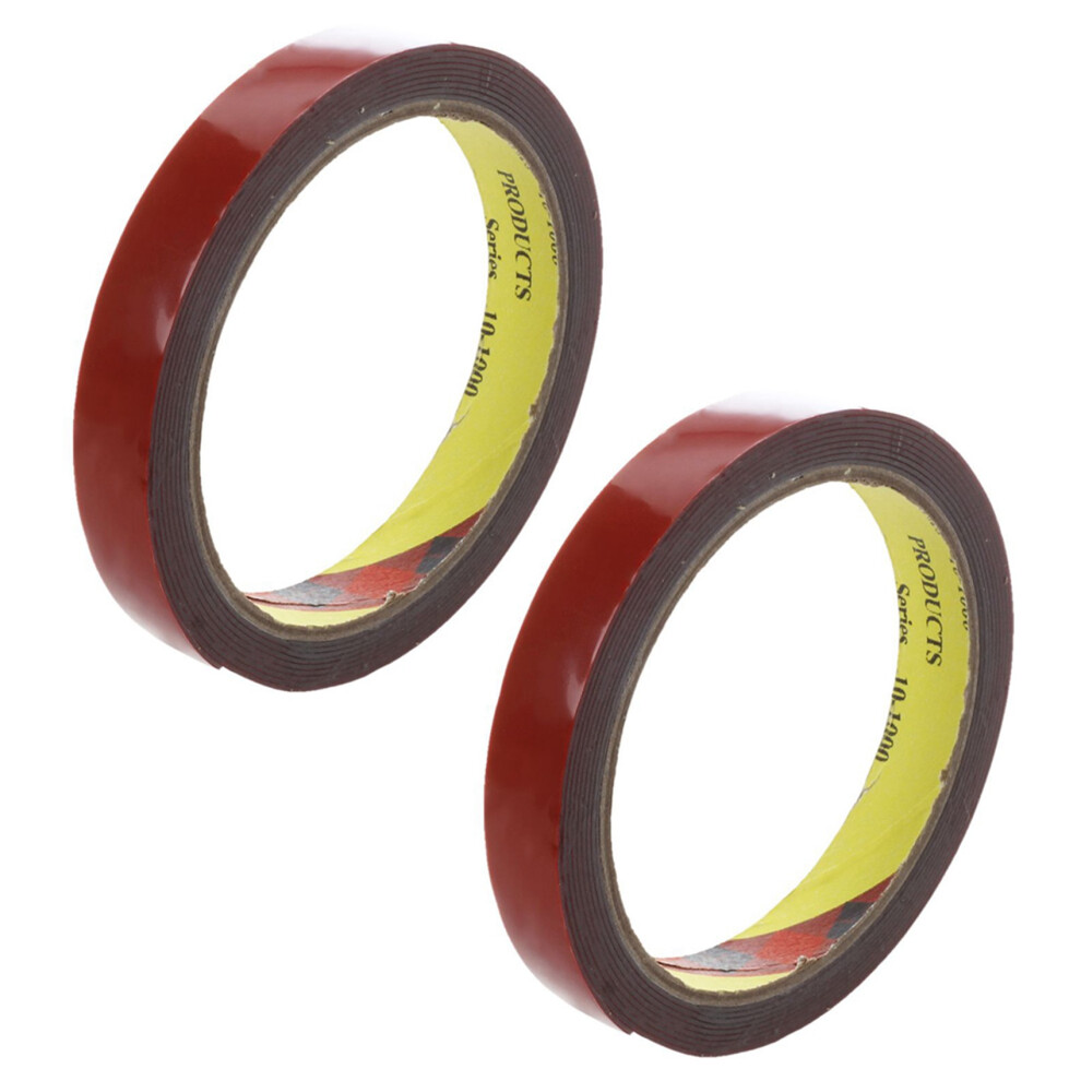 2X 3M Strong Permanent Double Sided Super Sticky Foam Tape Roll For Vehicle Car, 15Mm X 3M Red 4714147584236