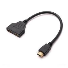 0.25 Meter HDMI 1/2 line Splitter 1 in 2 Out HDMI 1/2 HD line HDMI Crossover