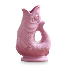 Wade Fish Jug, Handcrafted from Earthenware, Iconic UK Heritage, 0.6L, Pink, WA967802PNK