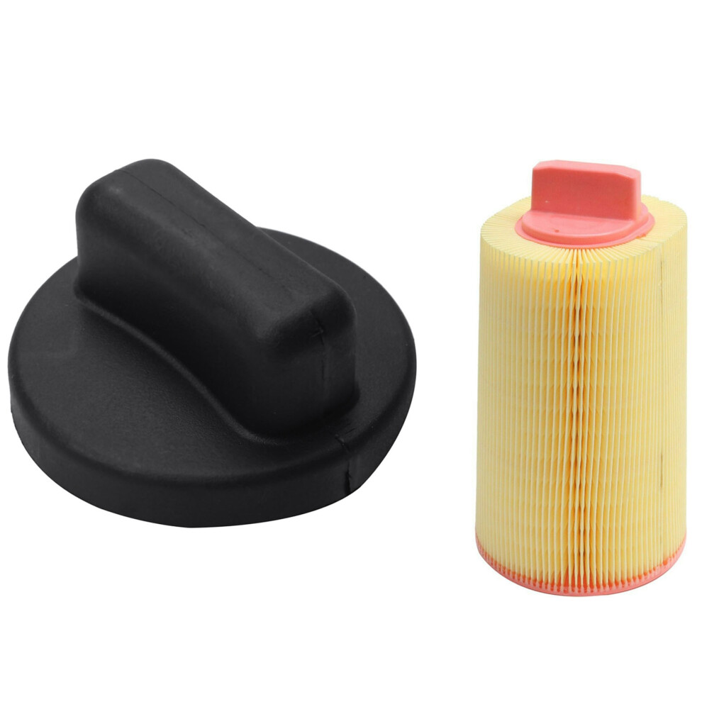 1 Pcs Petrol Fuel Tank Filler Cap & 1 Pcs A2710940204 Engine Air Filter 4711137821111