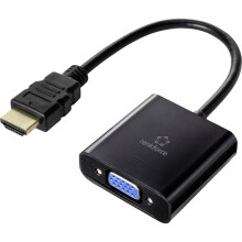 HDMI / VGA Adapter Cable HDMI-A Male VGA 15-Pin Female 0.15 m Black RF-4531578 Double Shielded HDMI-Ka