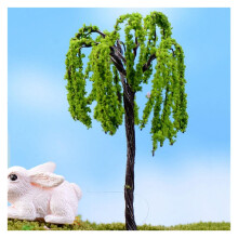 Garden Terrarium Accessories 2Pcs Set 9 Styles Mini Tree Fairy Garden Decorations Resin Miniatures For Bonsai Color 4