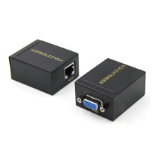 A Pair of VGA high-Definition Extenders Single Network Cable vga to rj45 Converter Network Signal Amplifier Transmitter 60 Meters