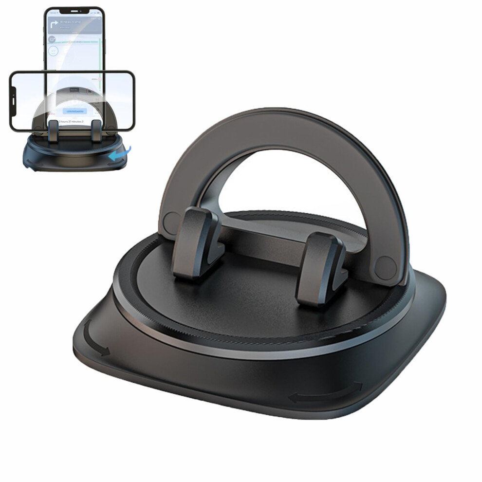 360 Rotatable Dashboard Car Phone Holder, Anti-Slip, Compatible With Smartphones, Cell Phone Car Cradle, 1Pcs 9426802942026