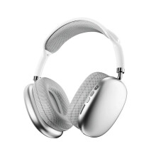 P9 Wireless Bluetooth Outdoor Sports Headset Stereo Gaming Headset 5.3 with Charging Compartment Display Touch Supports TF, White