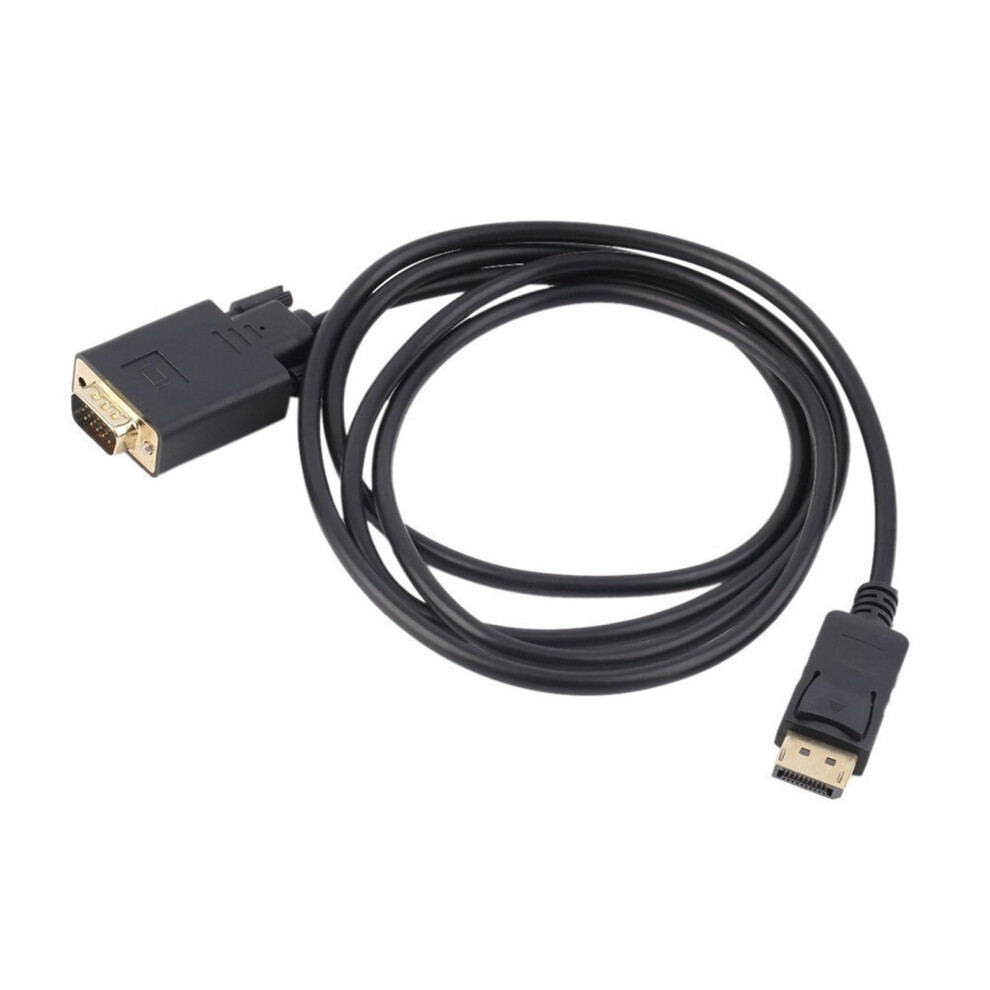 Dp To Vga Conversion Cable Displayport To Vga Display Adapter Cable Vga High-Definition Data Cable 1.8 Meters 9426802941760