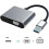 USB to VGA+HDMI+3.5 Audio Interface Conversion Cable Converter Computer Notebook to TV HD Cable 3
