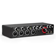 Four-Channel Sound Card for Studio-Quality Recordings Sound Card with 48vPhantom Power &USB DC5V Power