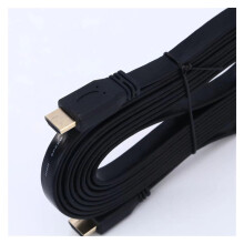 1.5m Version 1.4 Supports 3D 1080P Black Flat Cable Computer Set-top Box TV Connection HD Data Cable