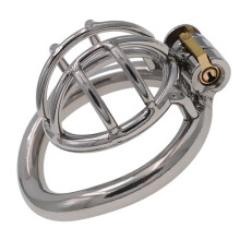Stainless Steel Chastity Cage For Men, Breathable Metal Penis Cage, 3 Sizes, 50mm Diameter, Couples Sex Toys