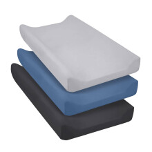Set of 3 Bassinet Sheets for Stroller, Soft and Comfortable Cradle Bedding Covers, Changing Table Cover