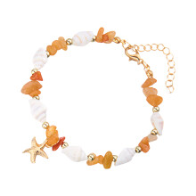 Ocean Bracelet Delicate Hand Jewelry Shell Bracelet-Brown
