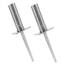 football corner flag poles with springloaded ground spike stable base