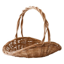 Fashionable Handheld Wicker Baskets For Flowers, Garden Decoration, Bridal Accessories, Portable Shopping Basket, Rattan