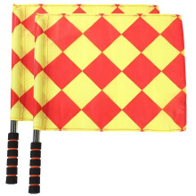 2pcs football referee flags 15x13 inch with storage bag Ref: 2060