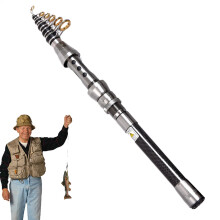 fishing rod, compact fishing rod for beginners, light carbon stream creatures, fishing rod for beginners Ref: 2384