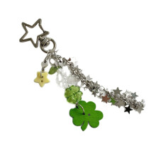 Lovely Strawberry Four Leaf Clovers-Keychain Four leaf stars