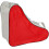 Handbag for roller skates, carry bag, triangular, storage, gym, ice skate bag, red Ref: 9100 5