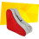 Handbag for roller skates, carry bag, triangular, storage, gym, ice skate bag, red Ref: 9100 4