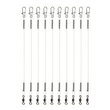 Fluorocarbon Leader. Fluorocarbon Fishing Leader with Swivels. Fluorocarbon Leader Line for Saltwater and Freshwater 15 cm. Ref: 6273