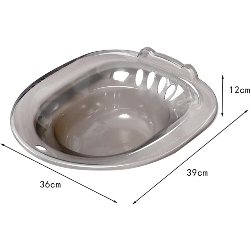 Sitz Bath for Elderly Postpartum Care,Women Bidet Hip Bath  Comfortable Accessory, Grey 2