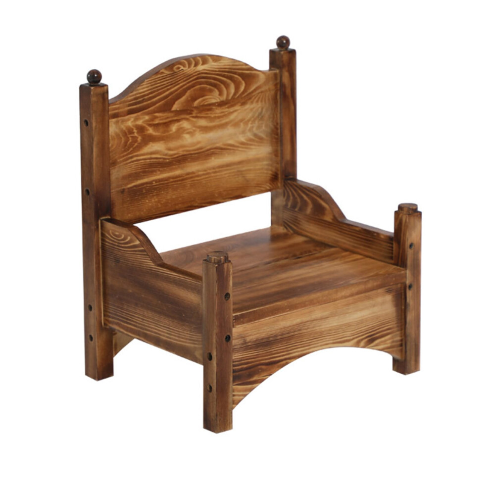 Solid Wood Retro Small Sofa Photography Props For Studio Infant Photo Posing Couch Baby Sofa Shoots Props Decorations 9412369435422