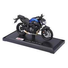 Mini Simulation Motorcycle Toys 1:18 for Yamaha Highway MT07 YZFR1 Simulation Alloy Motorcycle Model Toy car Adult for (Blue)