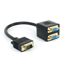 for HD15 VGA 15 Male to 2 x Female VGA Adapter Cable, 6924023103507
