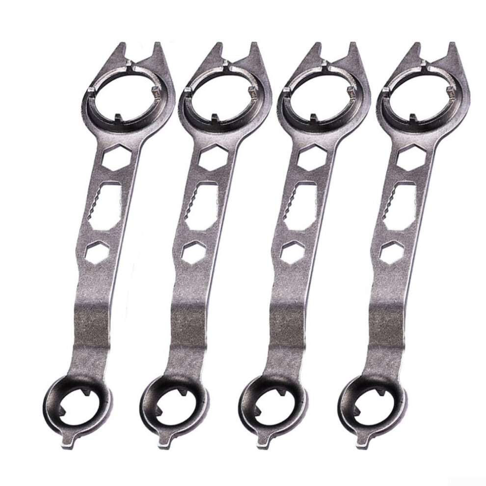 Angle Grinder Wrench Set 4 Claws Special Tool For Flange Nut Disassembly Steel Construction Ergonomic Handle Ref: 5844 9412369435729