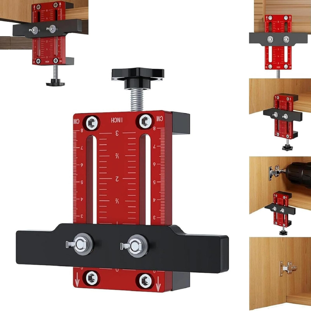 Precision Cabinet Door Installation Positioner, Adjustable Cabinet Door Jig, 9412369436290