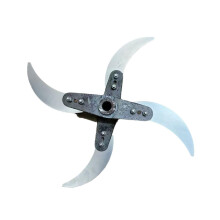 Household Farming Grass Shredder Knife Blades, Adjustable Diameter Shredder Blades Set, Hole Diameter 10-12mm Shredder Knife Blades for Grass (1Pcs)