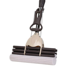 38Cm PVA Sponge Mop Roller Squeeze Water with Super Absorbent Sponge Head Stainless Steel Handle,4