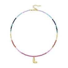 Personalize Initial Pendant Necklace Bead Designs Vocation-L