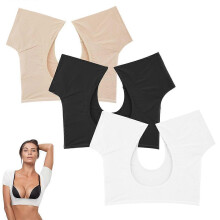 (As show, L) 3 Pcs Underarm Sweat Vest Underarm Pads Shirt Breathable Underarm Washable Armpit Sweat Pads Underarm Sweat Protector
