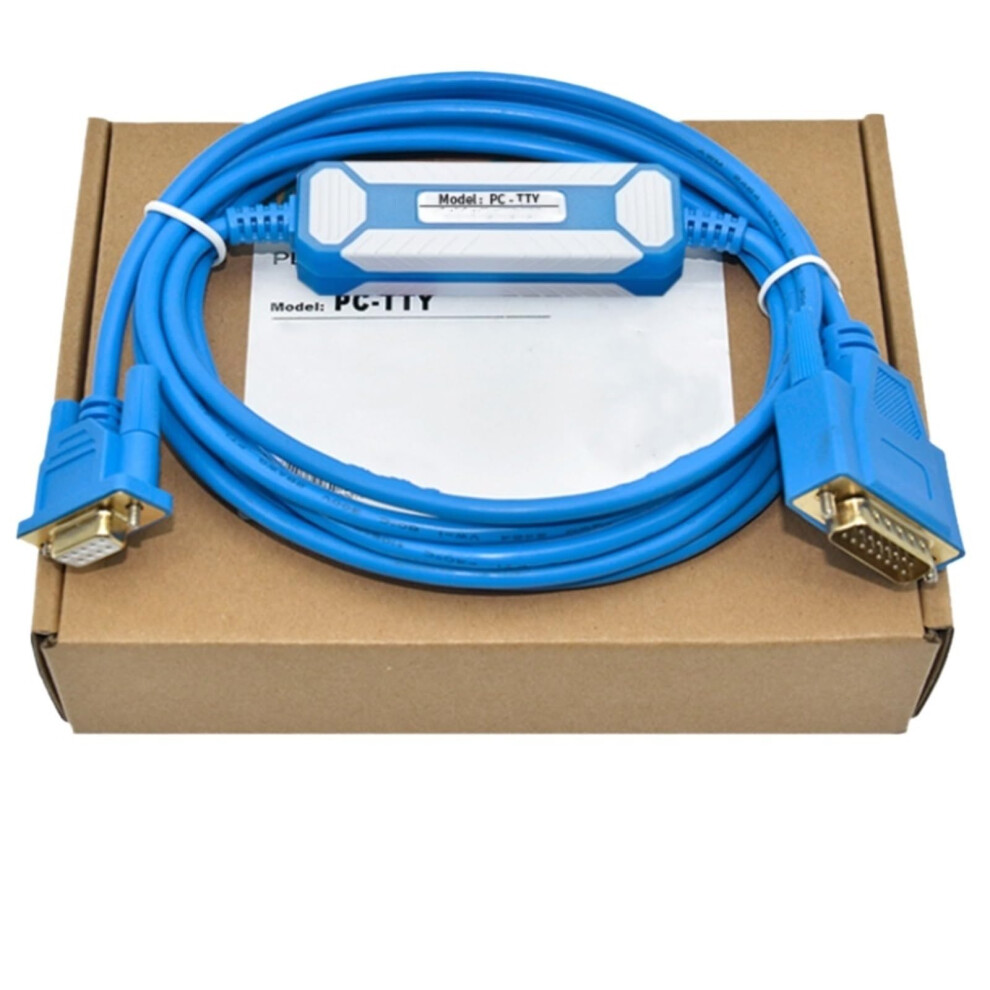 Pc-Tty Plc Programming Cable Communication Serial Cable Rs232 Db15, Economic Version 9426802942798