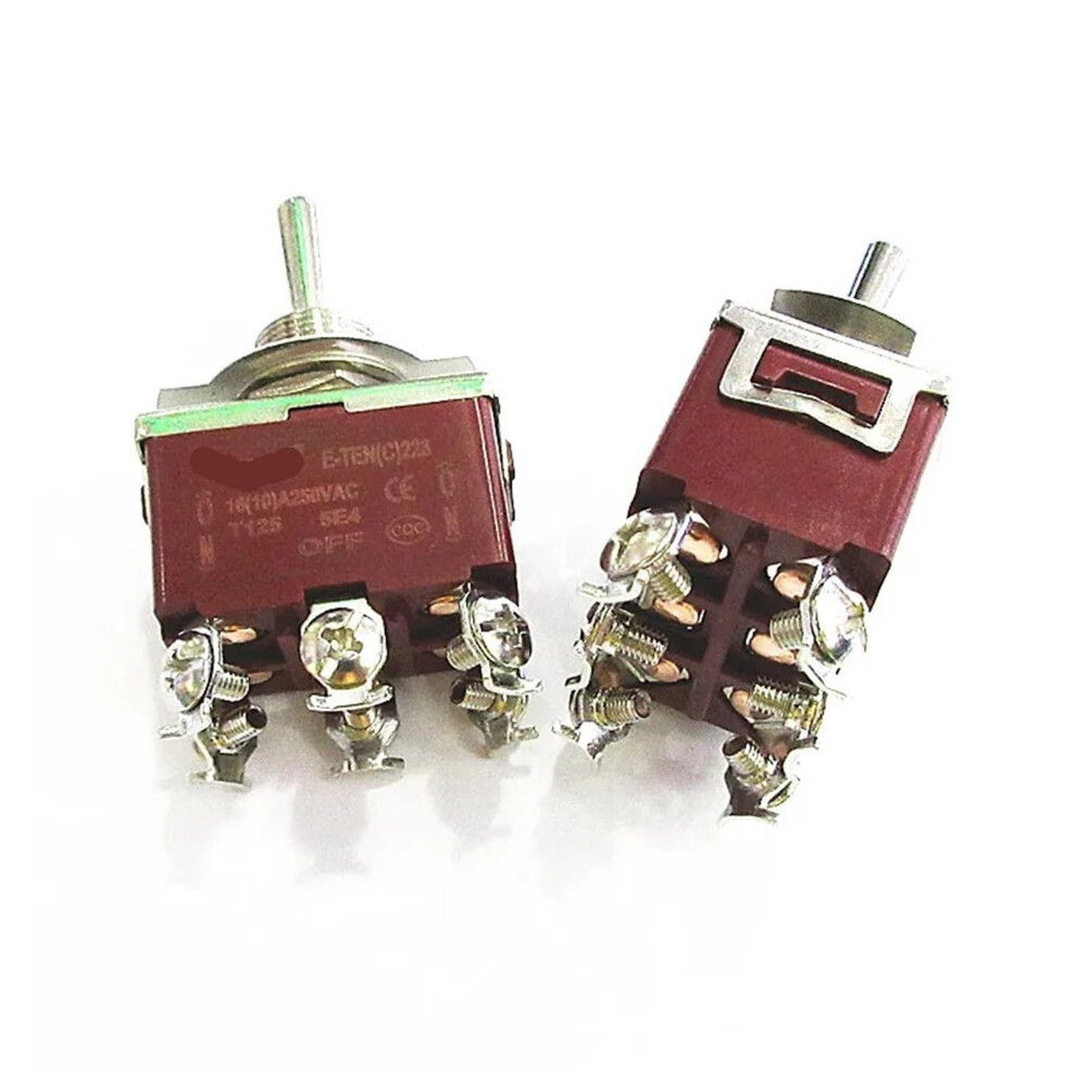 Bilateral Selfreset Eten223 Toggle Switch Bidirectional Automatic Reset Rocker Switch 6Pin Switch 250V 10Pcs 9412369435071