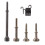Pneumatic Chisel Set Air Hammer Punch Chipping Bits-Style A 1