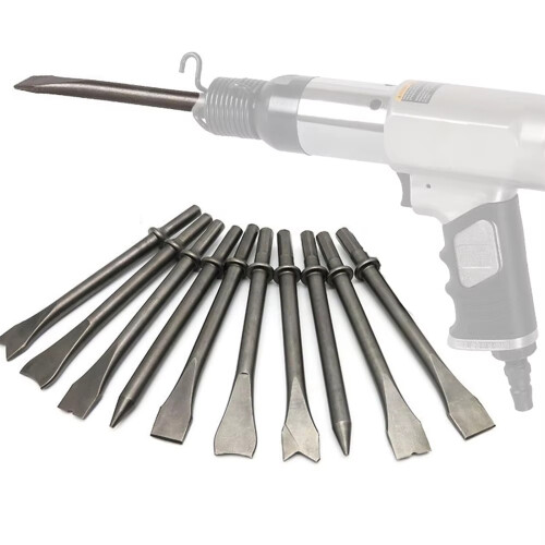 Pneumatic Chisel Set Air Hammer Punch Chipping Bits-Style A 2