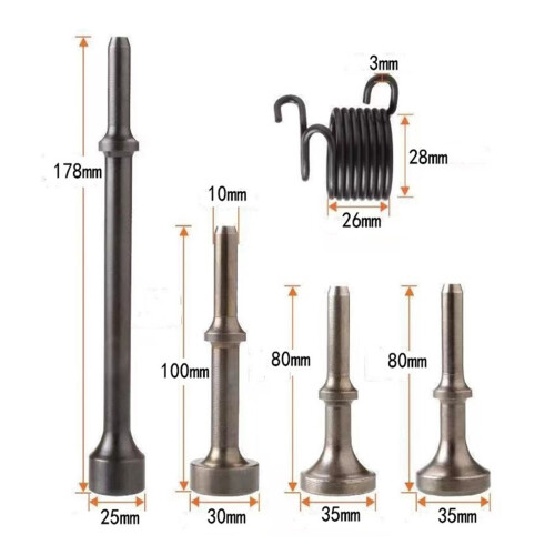 Pneumatic Chisel Set Air Hammer Punch Chipping Bits-Style A 1