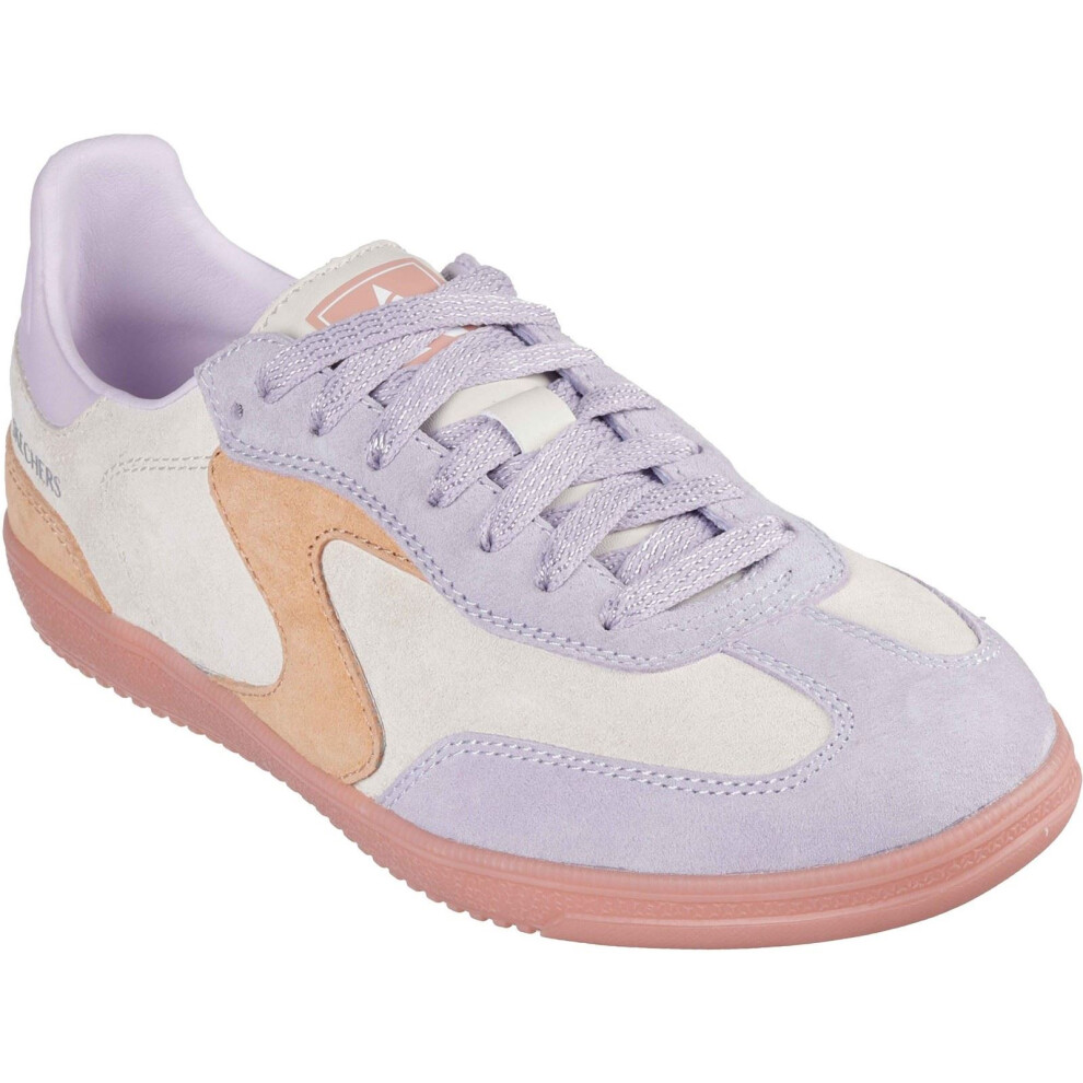 Skechers (, ) Hotshot For The Win Leather Women's Natural/Multi Standard Trainers