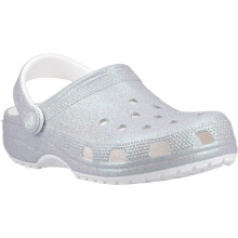 (, ) Crocs Classic Glitter EVA Women's White Standard Clogs