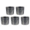 Pack of 5 Plastic Graduated Measuring Beaker Set Clear-15 ml 1