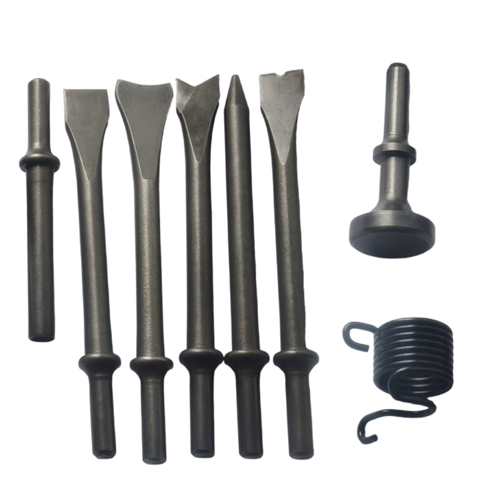 Pneumatic Chisel Set Air Hammer Punch Chipping Bits-Style C 7696001296943