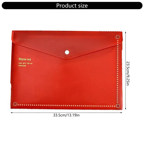 12 Pcs A 4 Document Folders File Folders with Press Stud 2