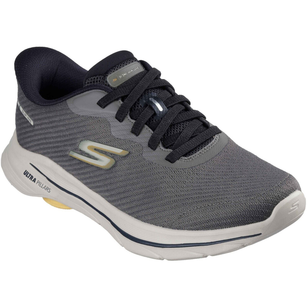 Skechers (, ) Go Walk 8 Pate Textile Men's Taupe Standard Trainers